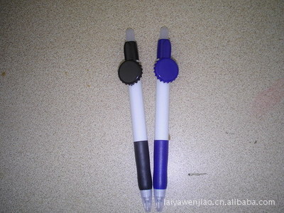 【【熱銷】供應(yīng)酒瓶蓋筆 造型筆 彈跳筆】?jī)r(jià)格,廠家,圖片,圓珠筆、原子筆,桐廬萊雅文教用品-