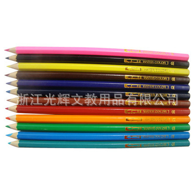 【供應(yīng)水溶彩色鉛筆,木制鉛筆,水溶彩鉛,彩色鉛筆,鉛筆廠】價格,廠家,圖片,鉛筆,浙江光輝文教用品-